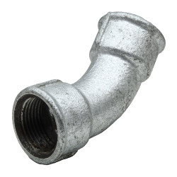 Courbe 45° galvanisé femelle à visser 1/2"