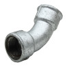 Courbe 45° galvanisé femelle à visser 1/2"
