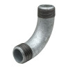 Courbe 90° galvanisé  11/2" mâle à visser