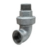 Coude union 90° galvanisé 2" mâle femelle à visser