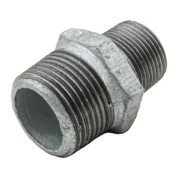 Mamelon réduit galvanisé 1/2" 1/4" mâle à visser PN25