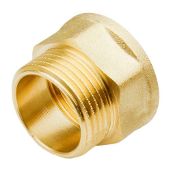Manchon égal laiton 11/2" mâle femelle à visser
