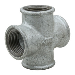 Croix 90° galvanisé 3/8" femelle à visser PN25