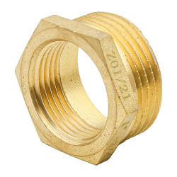 Réduction laiton 3/4"-1/2" mâle femelle à visser