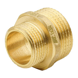 Mamelon réduit laiton 1/2"-1/4" mâle à visser
