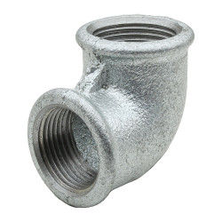 Coude galvanisé taraudé 3/4"