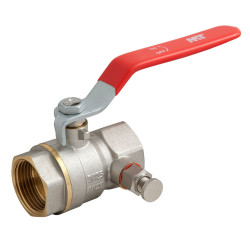 Vanne à purge laiton 1/2" à visser PN25