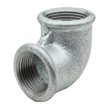 Coude galvanisé taraudé 1"