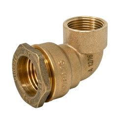 Coude 90° laiton 40 mm x 11/4" à compression pn16