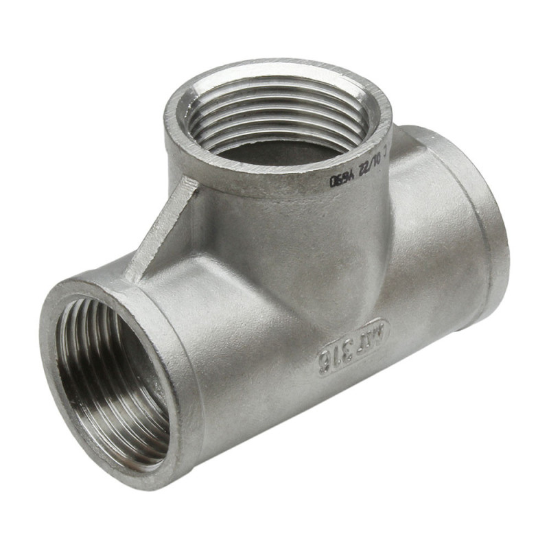 Té inox 90° femelle à visser 1/4" pn20 Té inox 90° femelle à visser 1/4" pn20