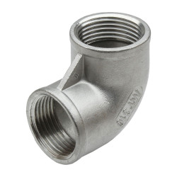 Coude inox 90° femelle à visser 21/2"
