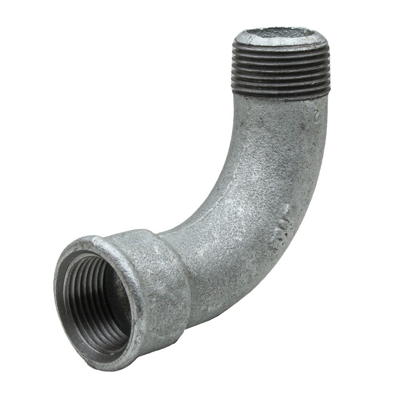 Courbe 90° galvanisé 1" mâle femelle à visser Courbe 90° galvanisé 1" mâle femelle à visser