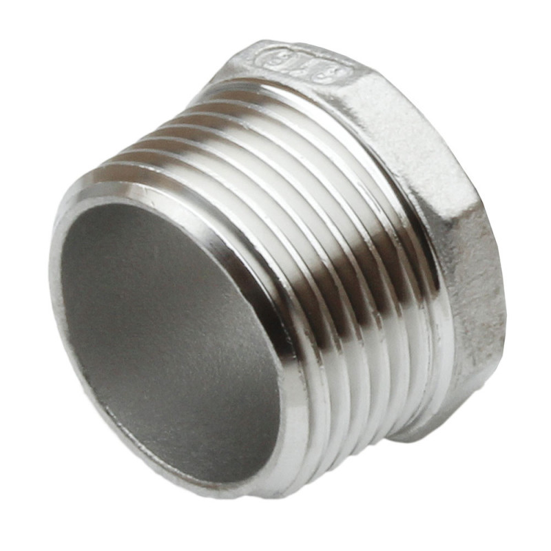 Réduction inox 2"-1" mâle femelle à visser pn20 Réduction inox 2"-1" mâle femelle à visser pn20