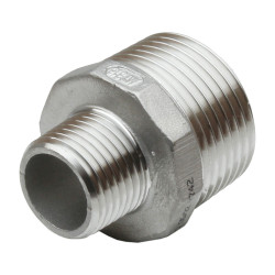Réduction inox 11/4"-1" mâle mâle à visser pn20