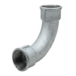 Courbe 90° galvanisé 3/8" femelle à visser