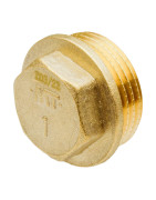 Bouchon Laiton mâle | FluideConnect.com