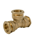 Té 90 égal Laiton pour tube PE | FluideConnect.com