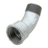 Courbe 45 Galvanisé mâle femelle
